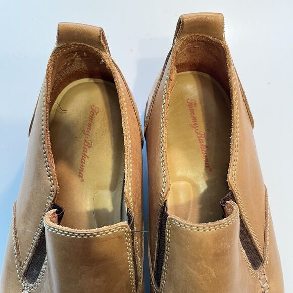 Tommy Bahama Eaton Mens Sz 10 Brown Leather Loafer Slip-On Comfort main image 11